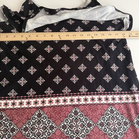 Free Kisses Floral Sleeveless Round Neck Stretch Blouse Size XL - Picture 6 of 9